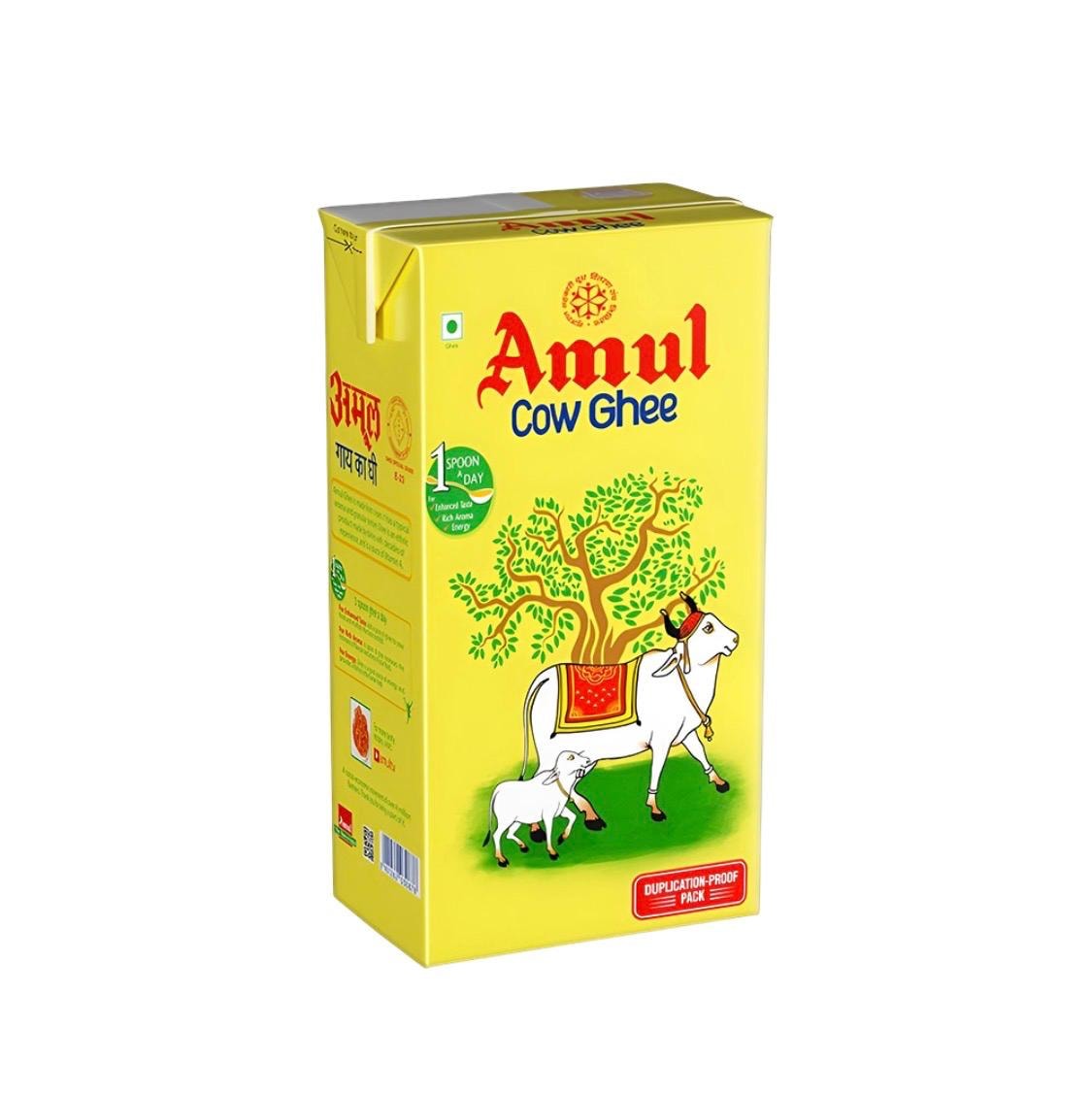 1 Litre Amul cow ghee tin