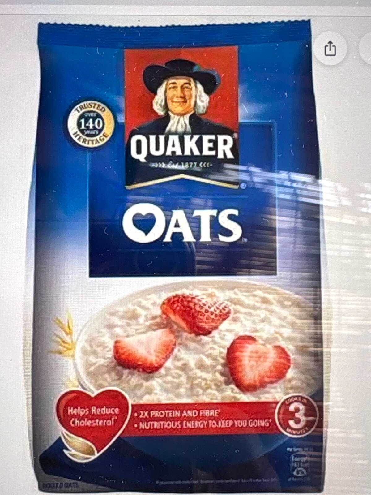 1kg quaker oats