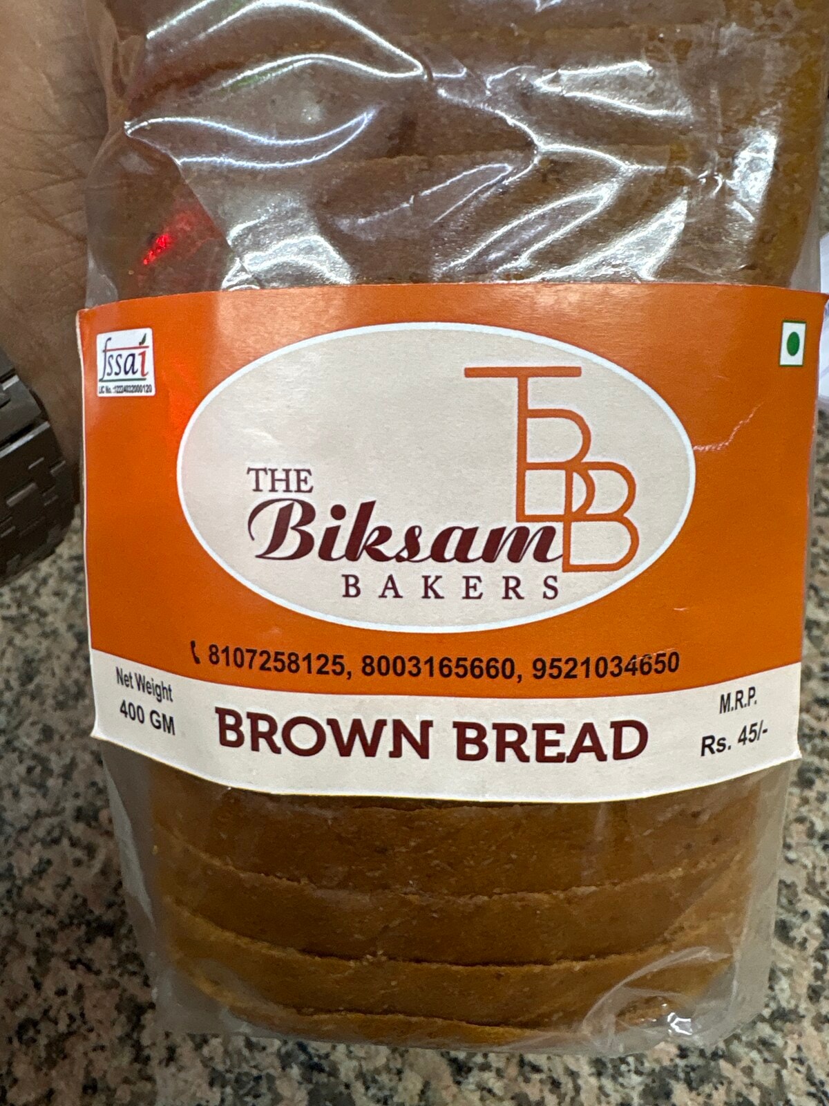 Biksam  brown bread 400gm