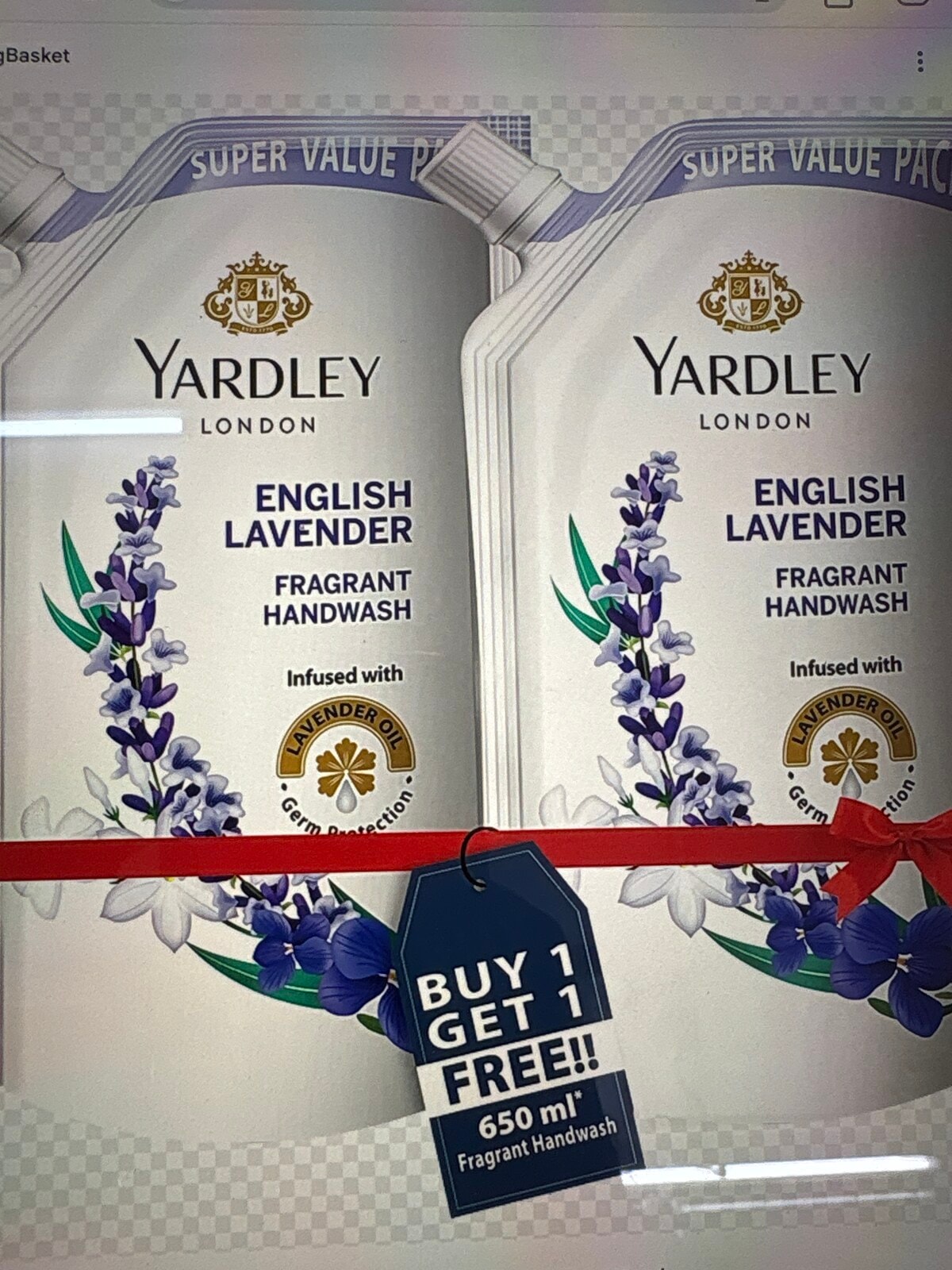 Yardley handwash 650 ml 1+1
